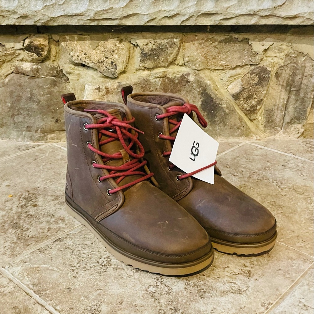 Uggs..Mens harkley waterproof leather boots